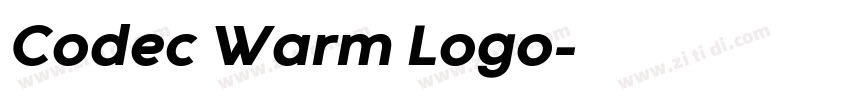 Codec Warm Logo字体转换